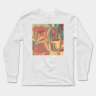 color mix, digital art, aesthetic minimalist digital art Long Sleeve T-Shirt